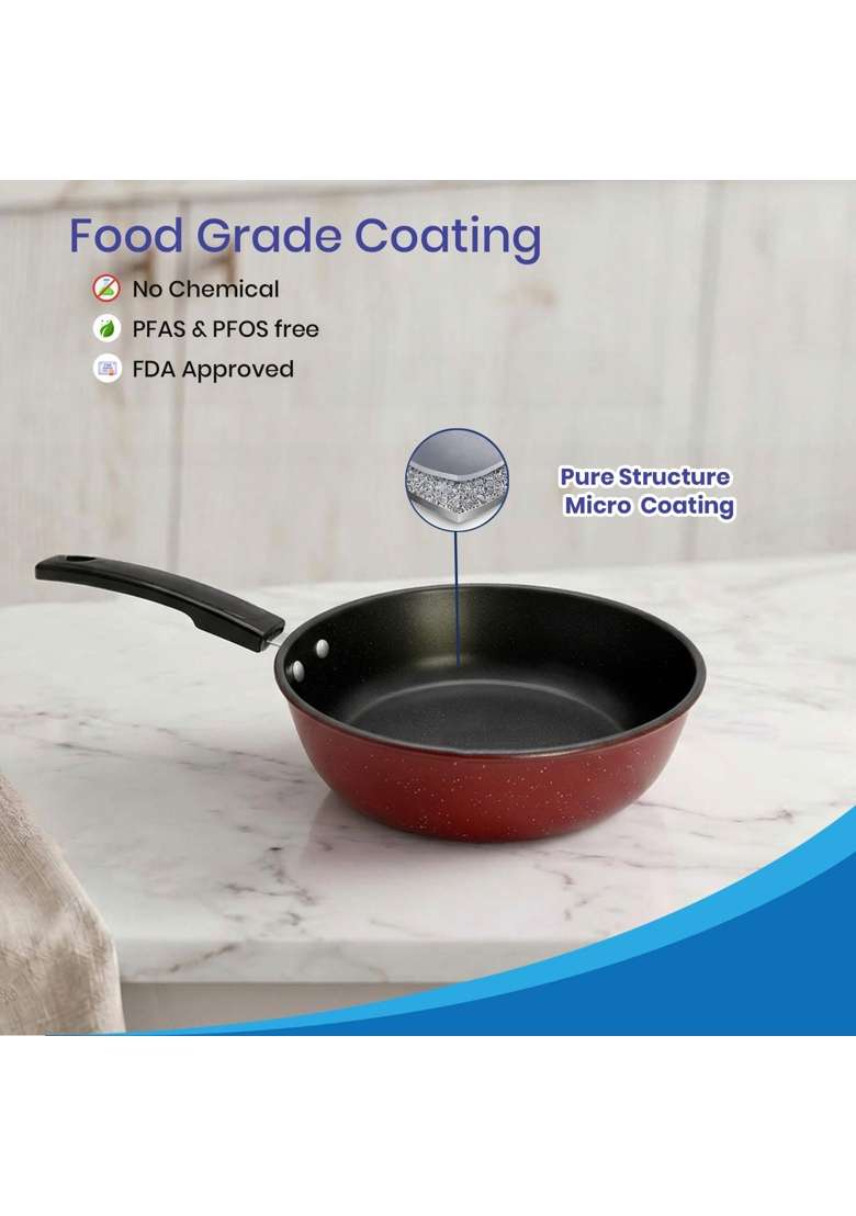 DOZY Nonstick Sauce Pan | 1.5 L | 1.6 Qt | 16.5 cm | 6.5 Inch | Non-Toxic - Indya