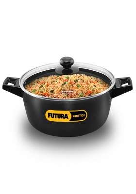 Hawkins Futura Cook N Serve Bowl | 4 L | 4.2 Qt | Non-Stick | With Lid