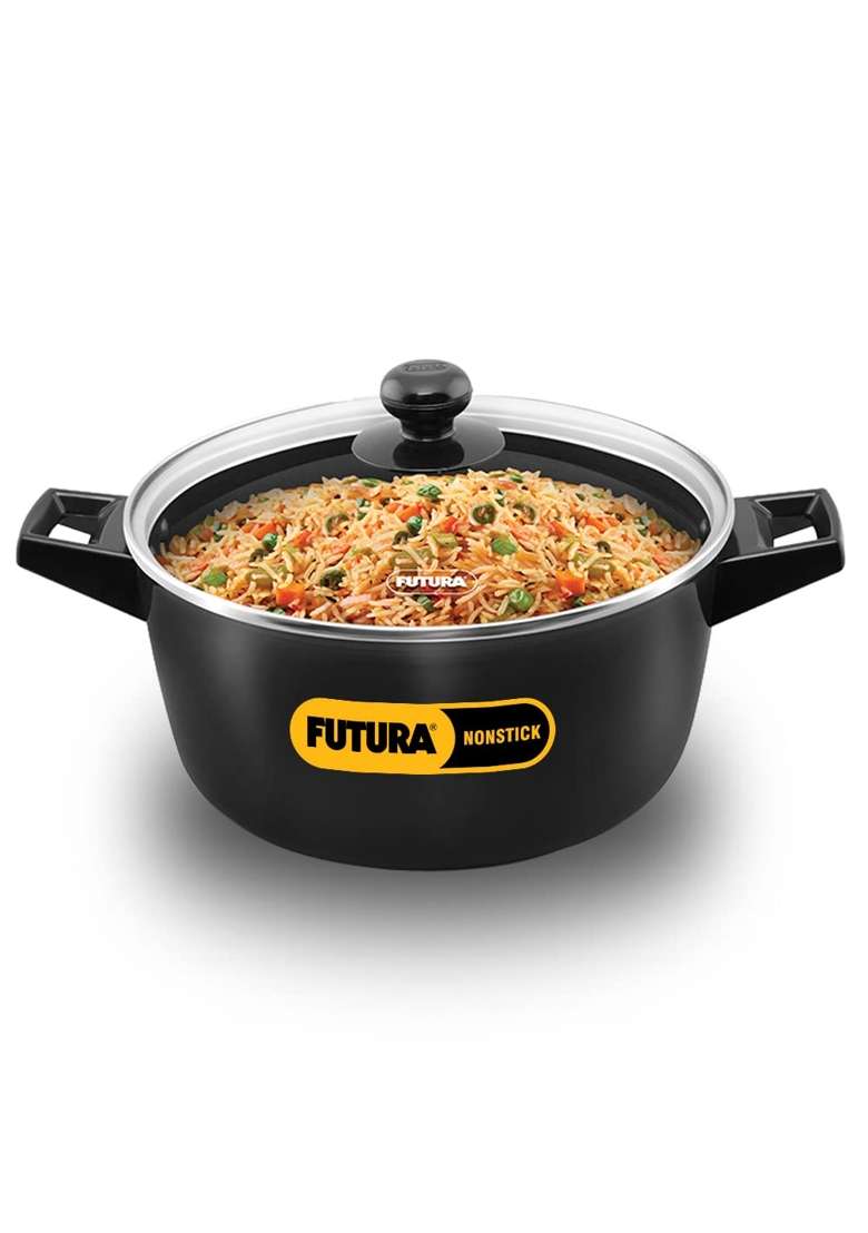 Hawkins Futura Cook N Serve Bowl | 4 L | 4.2 Qt | Non-Stick | With Lid - Indya