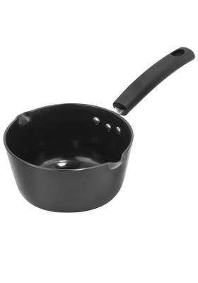 Vinod Black Pearl Hard Anodised Non Stick Saucepan | 1.8 L | 1.9 Qt | 18 cm | 7.1 Inch | Non-Toxic