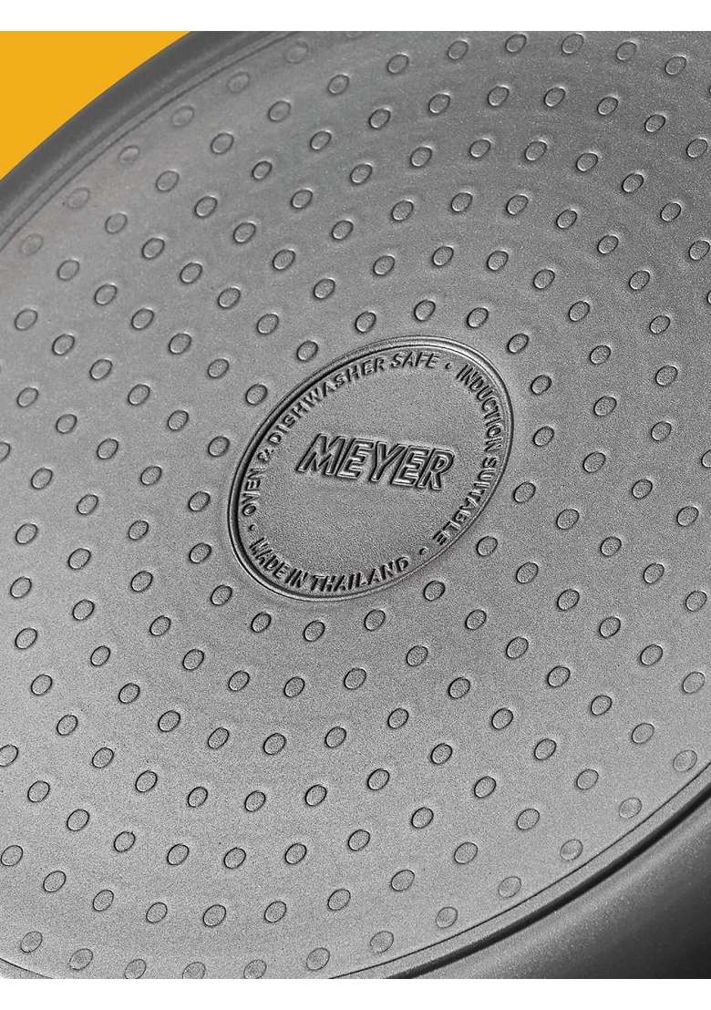 Meyer Bauhaus Aluminium Non-Stick Saucepan Milk Pan with Glass Lid | 1.5 L | 1.6 Qt | 16 cm | 6.3 Inch | Induction Compatible | Non-Toxic - Indya