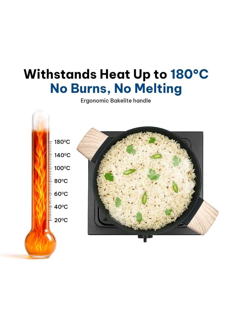 Drumstone Exclusive 1 | 1.5 L | 1.6 Qt | Induction Compatible | Non-Stick | With Lid - Indya