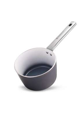 Wonderchef Eco-Glide Saucepan Chemical-Free Ceramic Coating | 1.75 L | 1.8 Qt | 16 cm | 6.3 Inch | Induction Compatible | Non-Toxic
