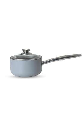 PLUMM Get Plumm Sauce Pan | 1.5 L | 1.6 Qt | 16 cm | 6.3 Inch | Induction Compatible | Non-Stick | With Lid