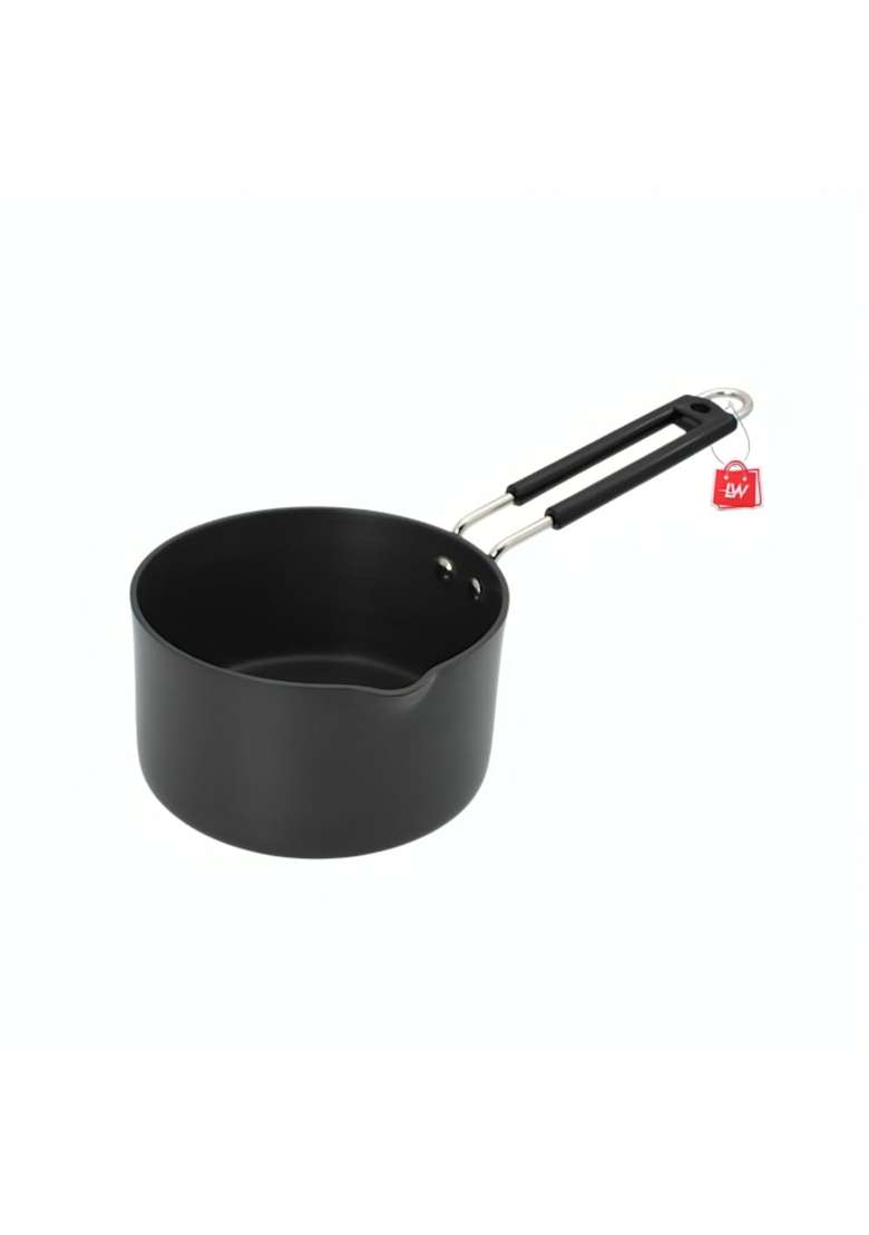 LAZYwindow Hard Anodised Sauce Pan | 1.5 L | 1.6 Qt | Induction Compatible | Non-Toxic - Indya