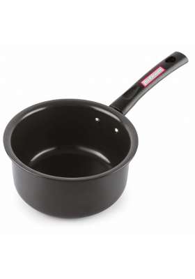 FLIXBLOOM Special Kitchen Hard Anodised Induction Base Black Saucepan with Handle | 1.2 L | 1.3 Qt