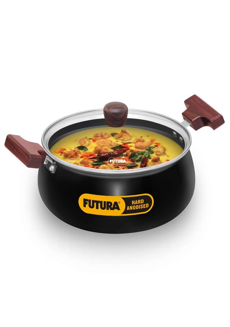 Hawkins Futura Cook N Serve Handi Cooking Pot | 3 L | 3.2 Qt | Induction Compatible | With Lid - Indya
