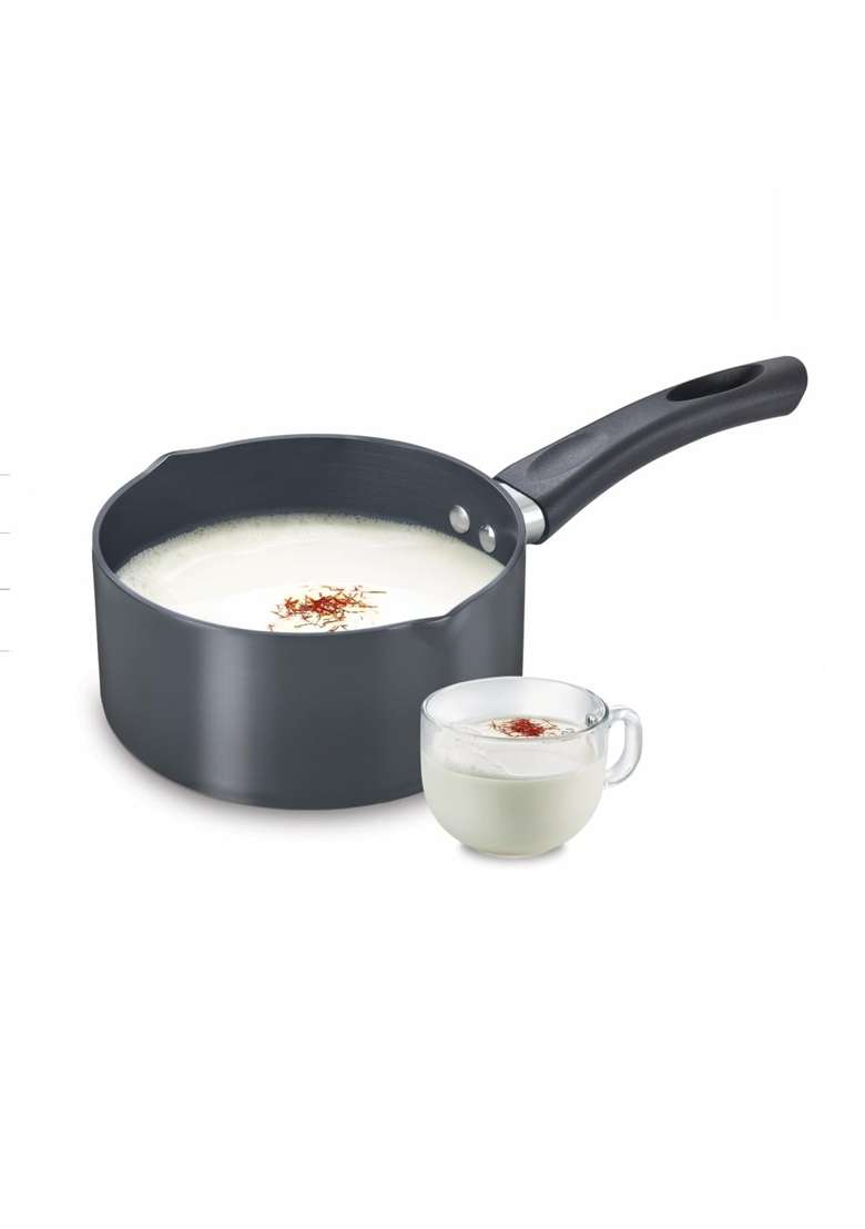 Prestige Hard Anodised Cookware Milk Pan Black | 1.5 L | 1.6 Qt | 16 cm | 6.3 Inch - Indya
