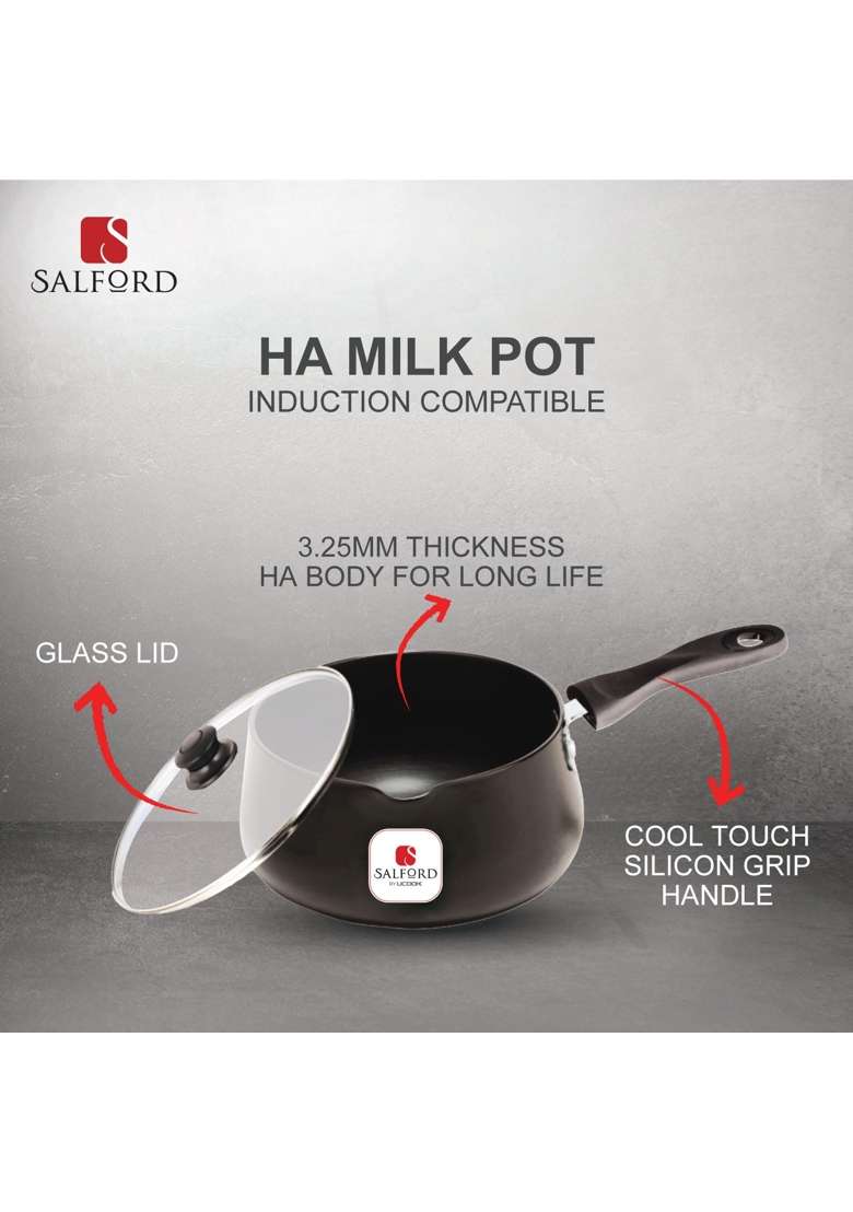 SALFORD Tea Pan Chai Pan | 2 L | 2.1 Qt | Induction Compatible | With Lid - Indya