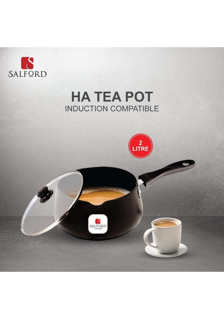 SALFORD Tea Pan Chai Pan | 2 L | 2.1 Qt | Induction Compatible | With Lid - Indya