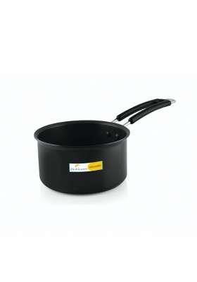 FLIXBLOOM Top-Notch Black Large Anodised Induction Base Bottom LPG Gas Stove Ready | 4 L | 4.2 Qt