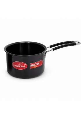 IndiChef Hard Anodised Saucepan Tea Pan Milk Pan | 2 L | 2.1 Qt | Induction Compatible