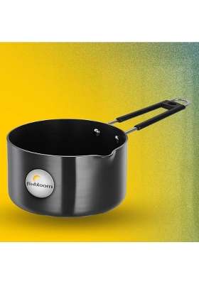 FLIXBLOOM Induction and LPG Gas Stovetop Suitable Hard Anodised Saucepan | 1.2 L | 1.3 Qt