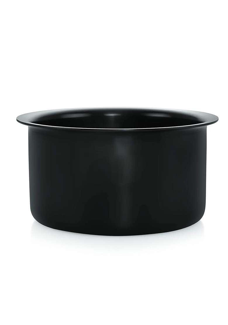 NIRLON Hard Anodised Cook Tope Cooking Pot Gas Stove Compatible Boiling Tope Patila | 1.8 L | 1.9 Qt - Indya
