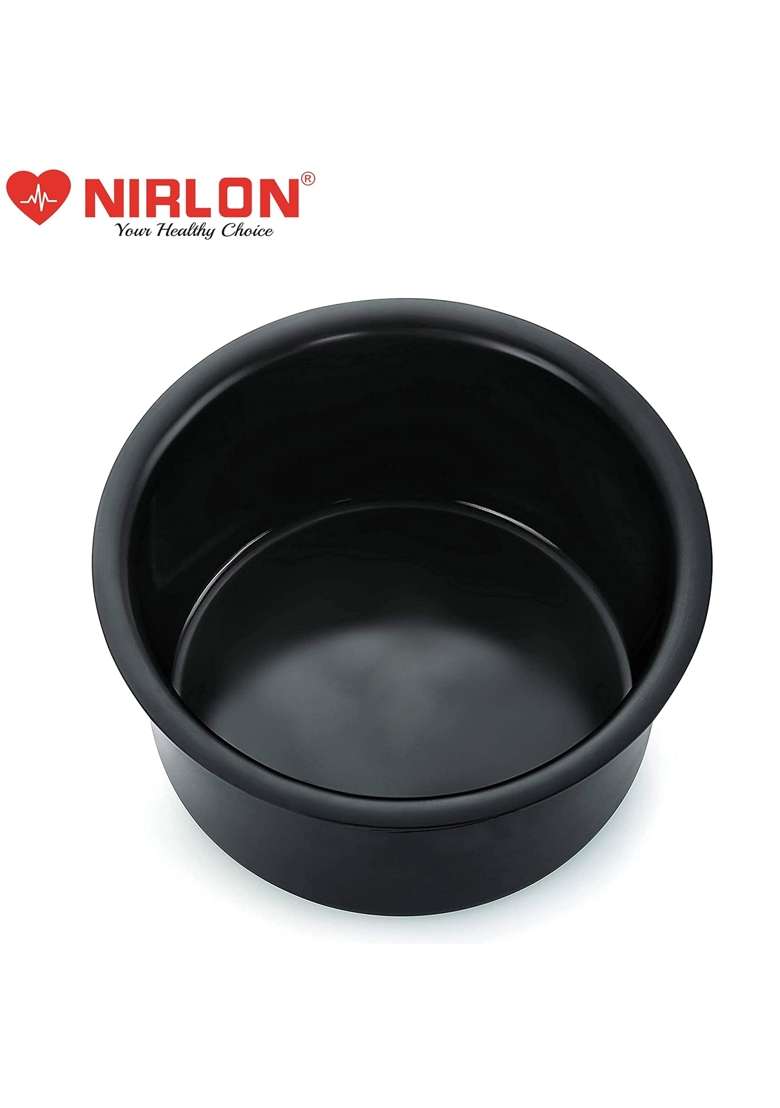 NIRLON Hard Anodised Cook Tope Cooking Pot Gas Stove Compatible Boiling Tope Patila | 1.8 L | 1.9 Qt - Indya