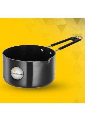 FLIXBLOOM Special Induction Base Kitchen Utensils Cookware Set Hard Anodised Black | 1.2 L | 1.3 Qt