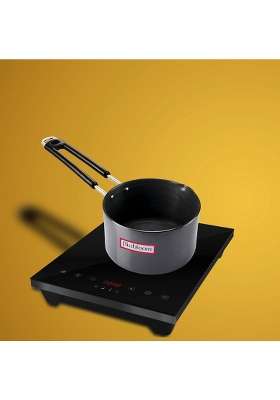 FLIXBLOOM Max Plus Hard Anodised Thick Induction Base Bottom LPG Friendly Deep Kitchen | 1 L | 1.1 Qt