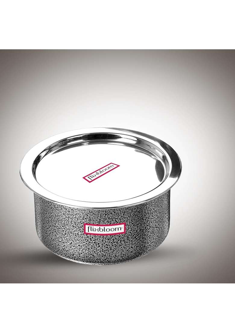 FLIXBLOOM Modern Cook Plus Serve Hard Anodised Induction Base | 1.5 L | 1.6 Qt | With Lid - Indya