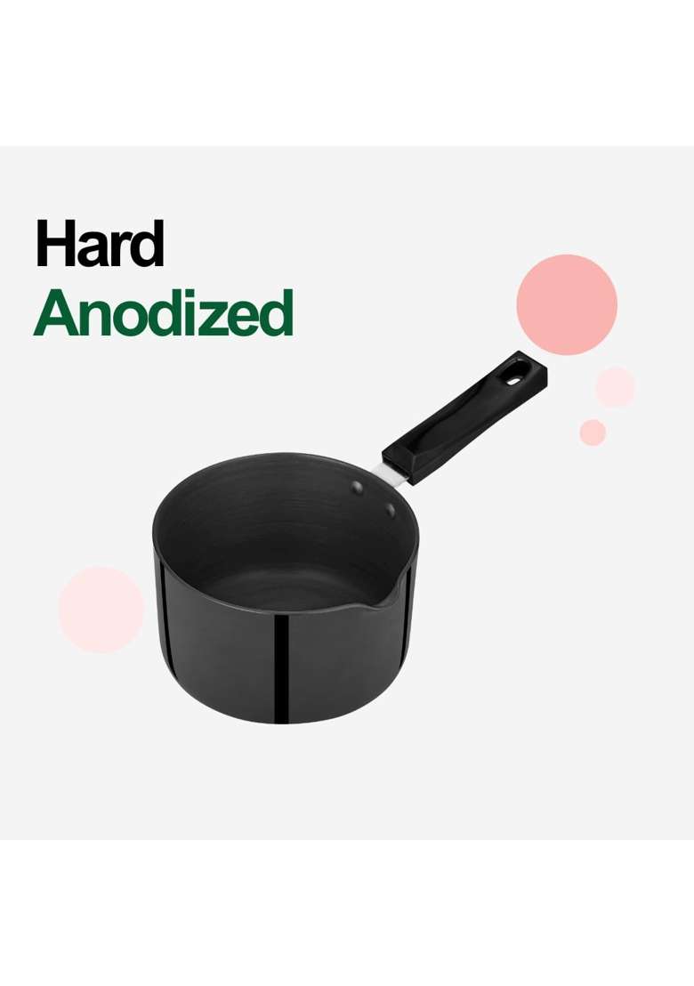 Chakmak Hard Anodized Induction Base Saucepan | 2 L | 2.1 Qt - Indya