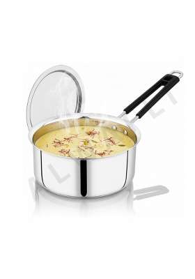 ALWAFLI Stainless Steel Copper Bottom Sauce Pan with Lid | 2 L | 2.1 Qt