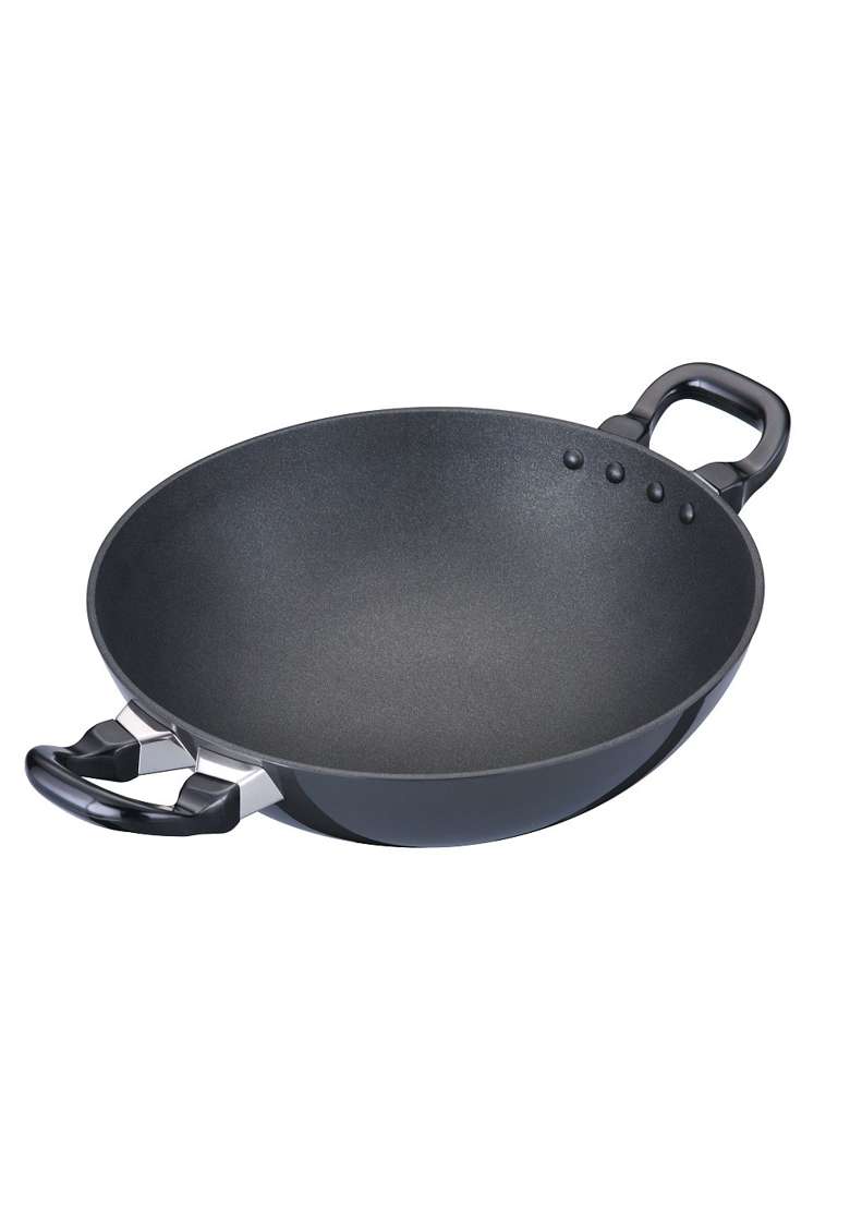 Hawkins Futura Non-Stick Kadhai Wok Deep-Fry Pan | 2.5 L | 2.6 Qt | 26 cm | 10.2 Inch - Indya