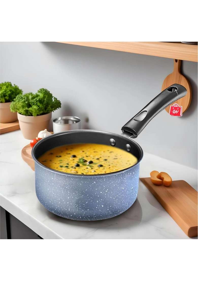LAZYwindow Nonstick Sauce Pan | 1.5 L | 1.6 Qt | 16 cm | 6.3 Inch - Indya