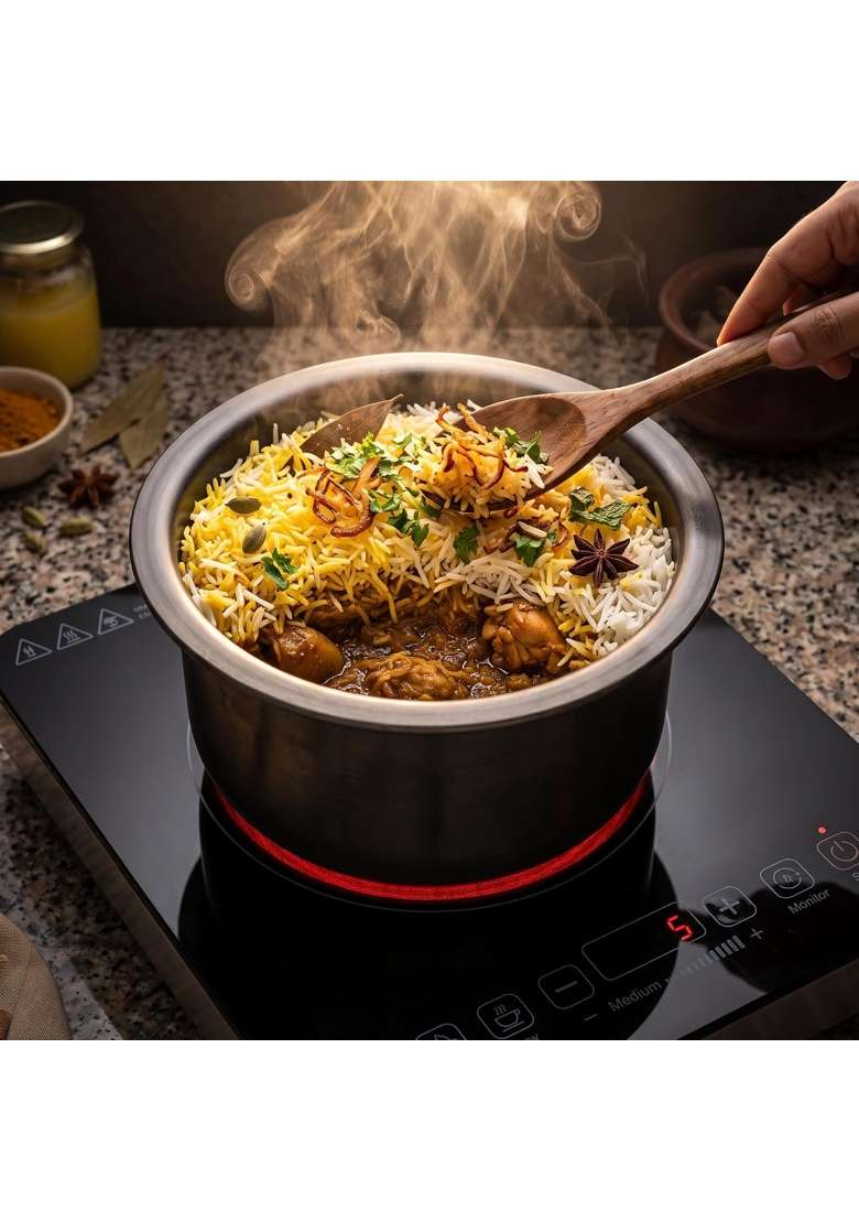 LAZYwindow Hard Anodised Tope | 3 L | 3.2 Qt | Induction Compatible - Indya