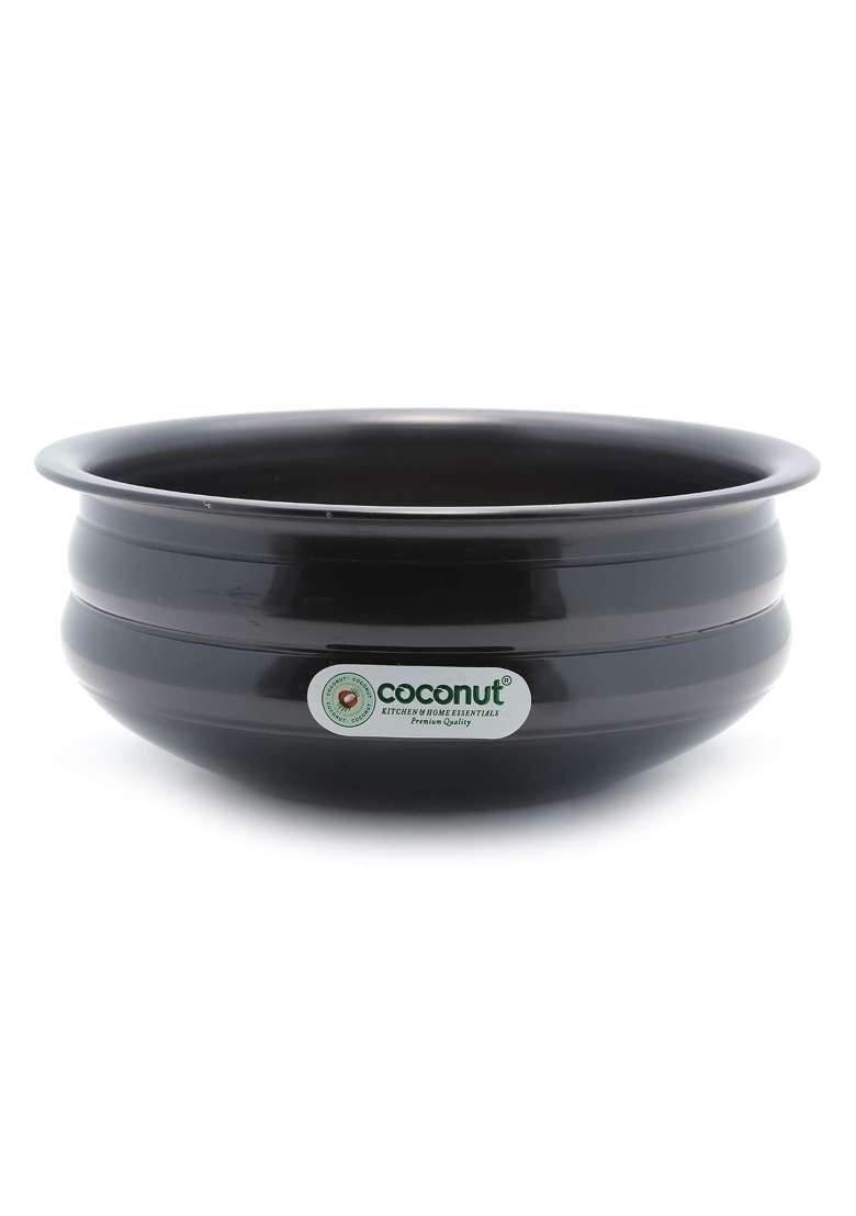 coconut Hard Anodised Urli Pot Ringer Shape Cookware Kitchenware Handi | 2.5 L | 2.6 Qt - Indya