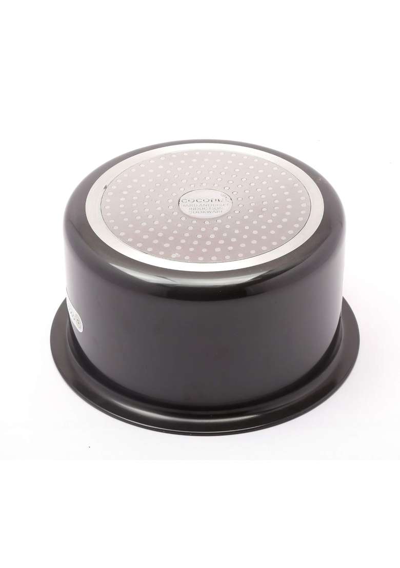 coconut Hard Anodised Tope Cook Pot | 1 L | 1.1 Qt | Induction Compatible - Indya