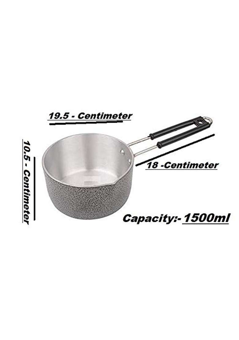 Bartan Star Aluminium Saucepan | 1.5 L | 1.6 Qt - Indya