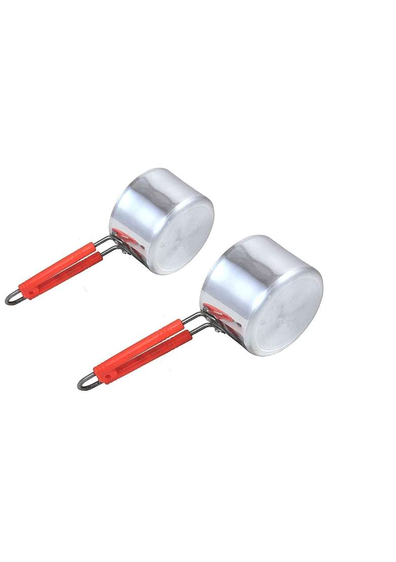 Bartan Star Aluminum Small Size Saucepan | 2-Piece Set - Indya