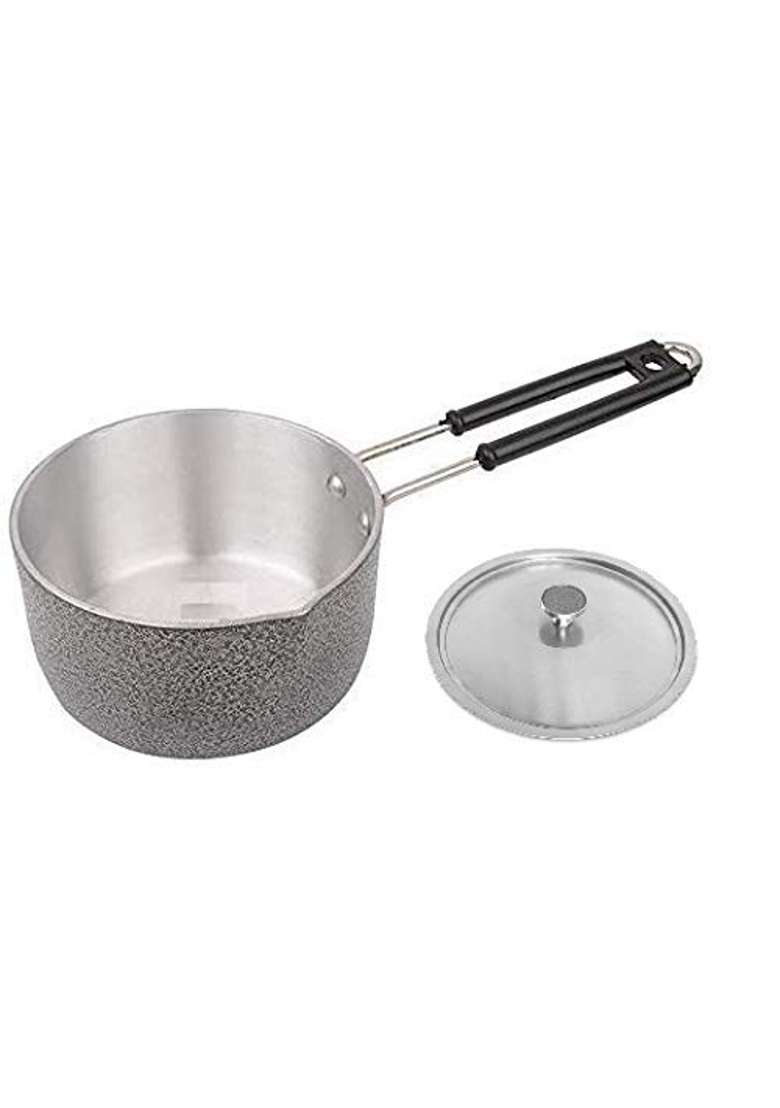 Bartan Star Aluminum Saucepan with Lid | 1.5 L | 1.6 Qt - Indya