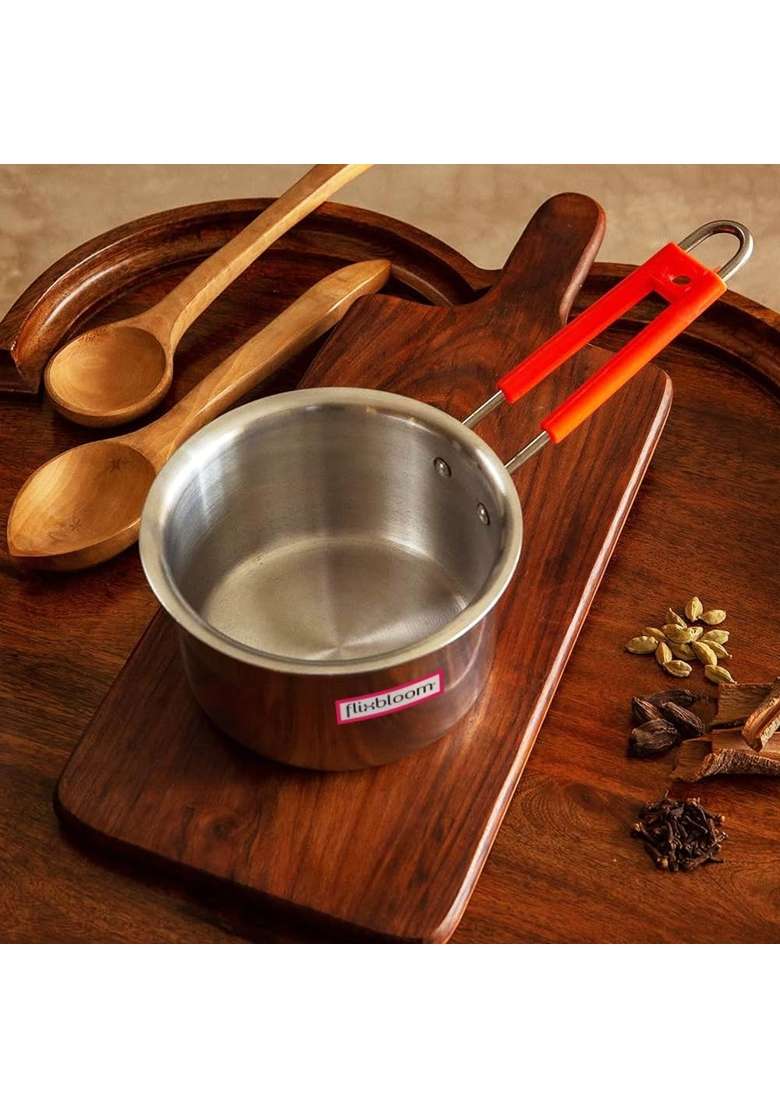 FLIXBLOOM Perfect Kitchen Aluminium Saucepan for Tea | 3 L | 3.2 Qt - Indya