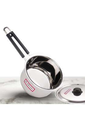 FLIXBLOOM Remarkable Stainless Steel with Triply Bottom Induction Base and LPG Gas Stove | 3 L | 3.2 Qt | With Lid