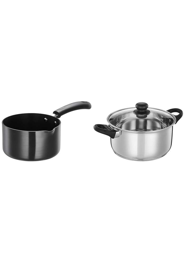 Solimo Amazon Brand Solimo Stainless Steel Induction Bottom Dutch Oven with Glass Lid | 5 L | 5.3 Qt | 24 cm | 9.4 Inch - Indya