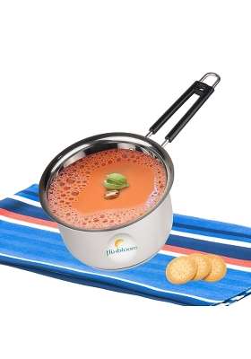 FLIXBLOOM Edge Plus Standard Heavy Gauge Stainless Steel Saucepan Tea Pan | 1 L | 1.1 Qt | Induction Compatible