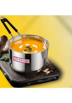 FLIXBLOOM Latest Kitchen Utensil Saucepan Sauce Pan | 2 L | 2.1 Qt | Induction Compatible | Tri-Ply