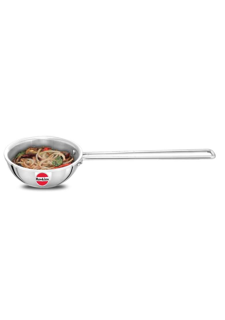 Hawkins 1.5 Cup Tadka Pan Triply Stainless Steel Pan | 360 ml | 12.2 fl oz - Indya