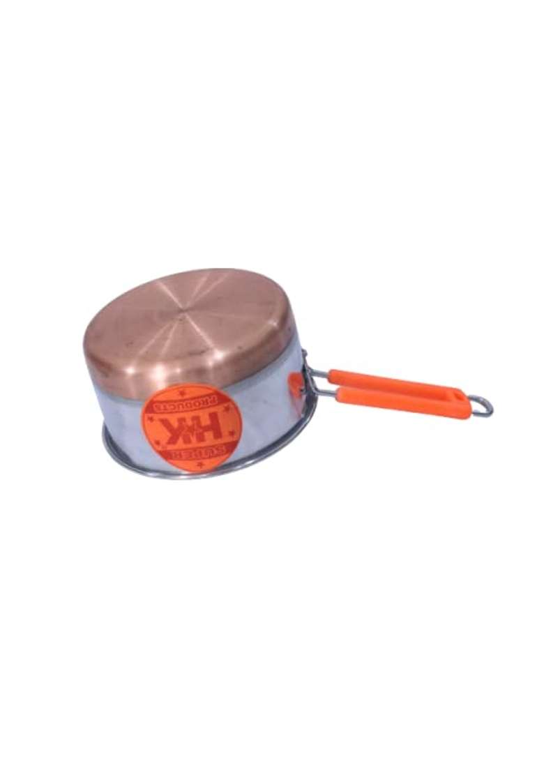 Super HK Copper Bottom Stainless Steel Sauce Pan Milk Pan Tea Pan | 1 L | 1.1 Qt - Indya