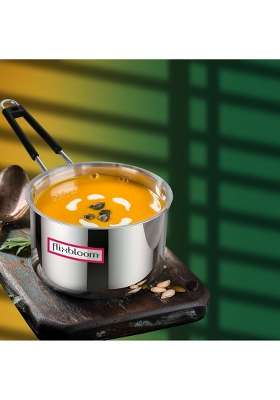 FLIXBLOOM Completeness Glossy Stainless Steel Induction Base LPG Gas Stove Top Friendly | 4 L | 4.2 Qt