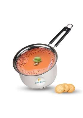FLIXBLOOM Latest Glossy Heavy Gauge Stainless Steel Saucepan Tea Pan | 3 L | 3.2 Qt | Induction Compatible