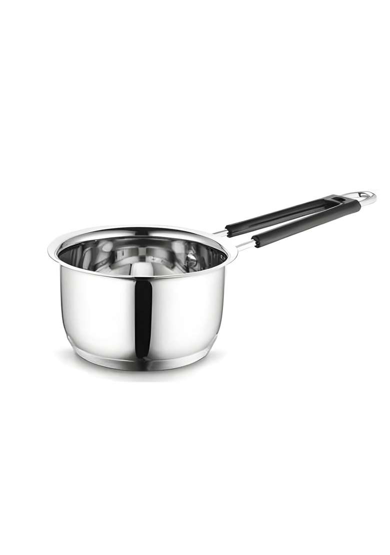 FLIXBLOOM Glossy Stainless Steel Premium Sauce Pan | 800 ml | 27.1 fl oz | Induction Compatible - Indya
