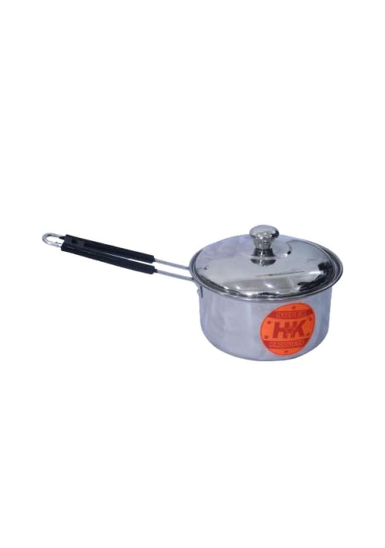Super HK Heavy Stainless Steel Sauce Pan Tea Pan with LID | 1 L | 1.1 Qt - Indya