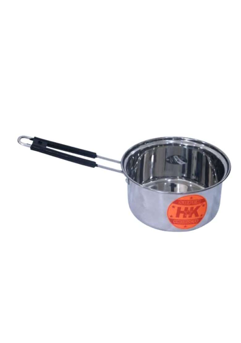 Super HK Heavy Stainless Steel Sauce Pan Tea Pan with LID | 1 L | 1.1 Qt - Indya