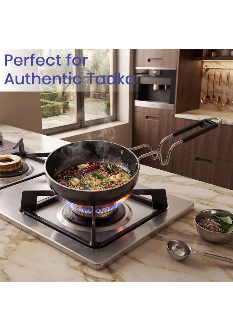 DOZY Iron Tadka Pan Gas Stove Compatible - Indya
