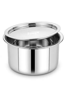 Parage Tri-Bond Stainless Steel Tope with Lid | 2 L | 2.1 Qt | Induction Compatible | Tri-Ply