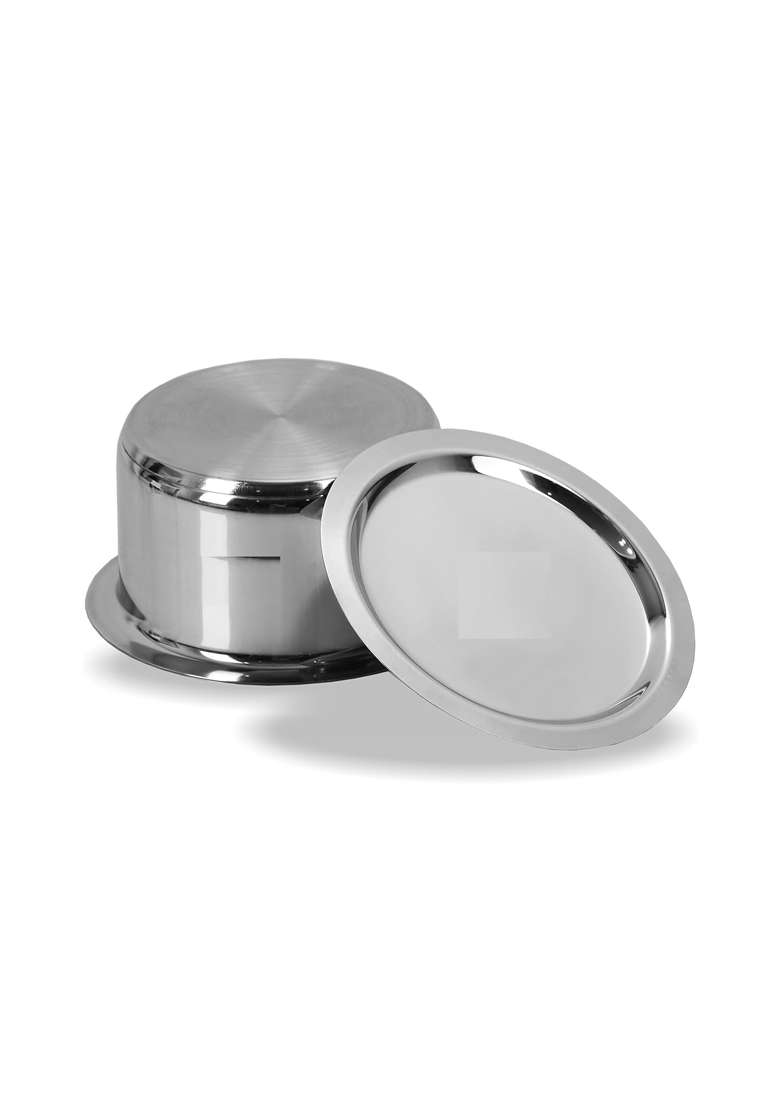 AAYU CRAFT KITCHENWARE FOR LIFE Stainless Steel Tope Cooking Pot Induction Bottom | 3 L | 3.2 Qt - Indya