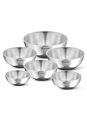 BERGNER Argent Triply Stainless Steel Tasra Deep Pan Tasla Without Lid | 2.5 L | 2.6 Qt | 24 cm | 9.4 Inch | Induction Compatible