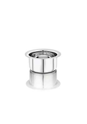 Vinod Brand Stainless Steel Flat Bottom Cooking Tope Cooking Pot | 500 ml | 16.9 fl oz | 14 cm | 5.5 Inch | Induction Compatible | Food Safe