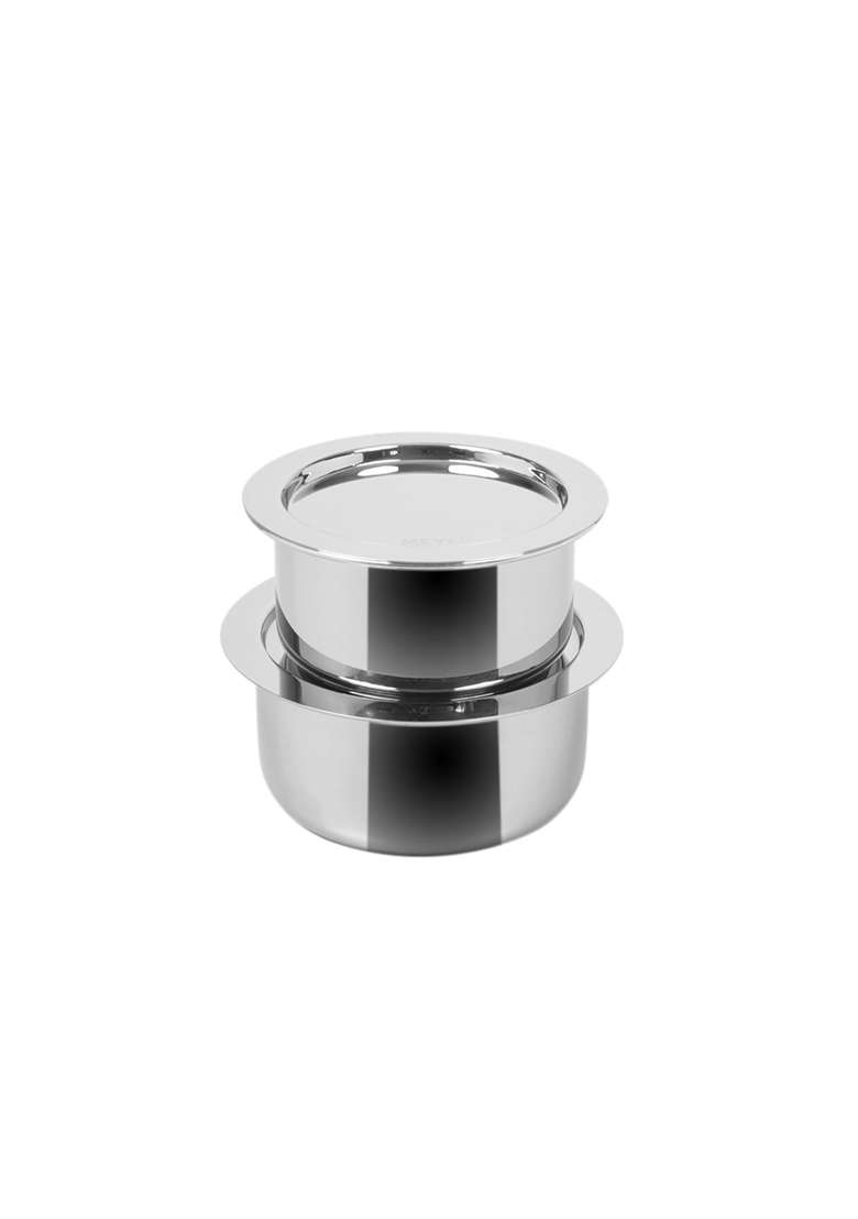 Meyer Triply Stainless Steel Tope Cooking Pot with Steel Lid | 1.5 L | 1.6 Qt | 2-Piece Set | Non-Toxic - Indya